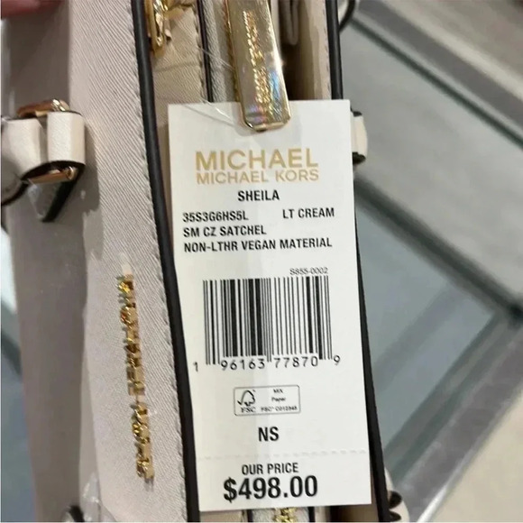 Michael Kors Sheila Small Center Zip Satchel Shoulder Crossbody - Picture 7 of 16